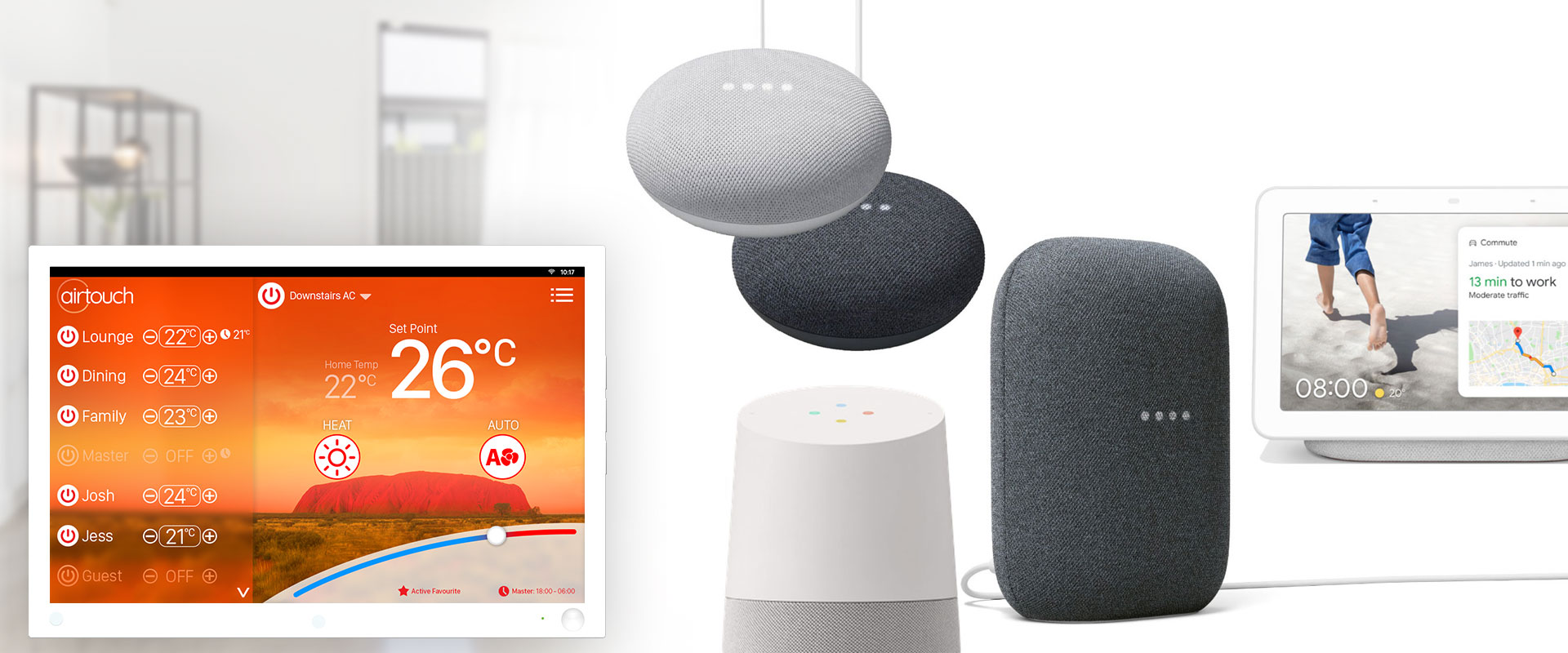 Google Assistant vs Google Home or Nest - AirTouch