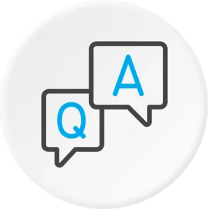 AirTouch FAQ infographic icon.