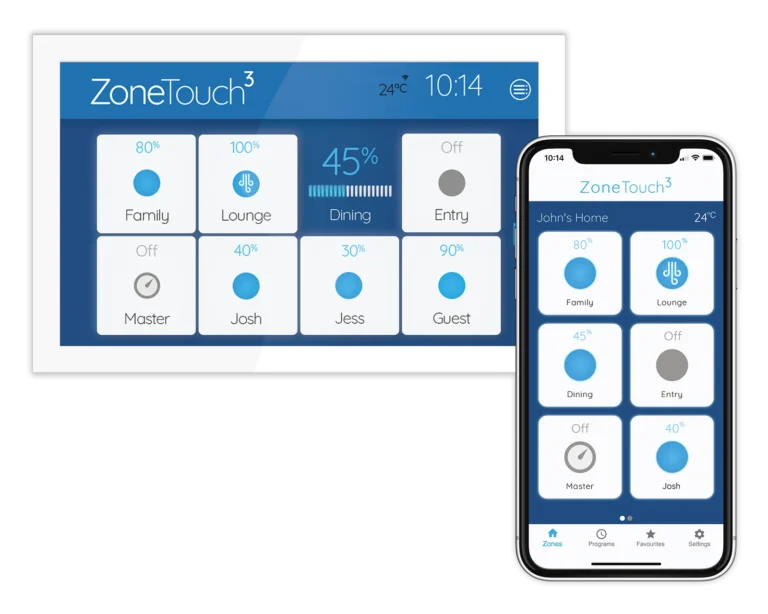 ZoneTouch 3 information tile.