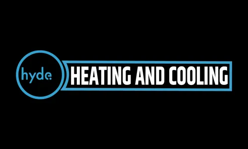 Hyde heating and cooling logo.