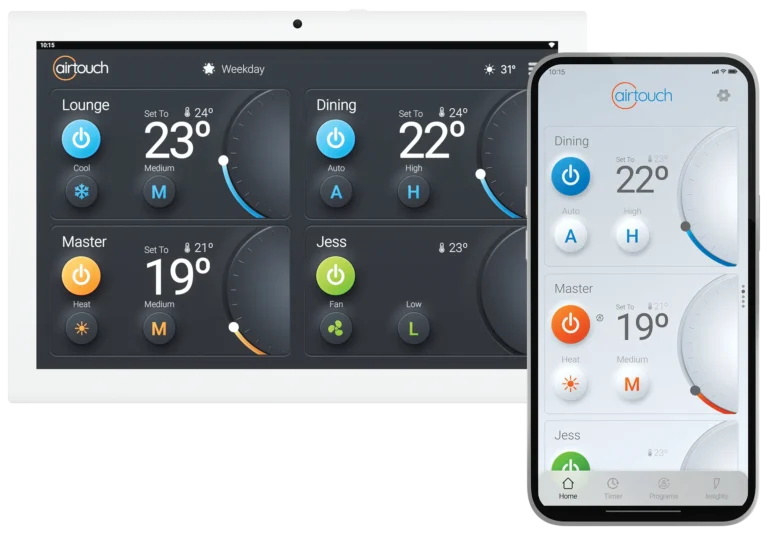 Smart controller for VRF air conditioning. Control up to 16 AC units.