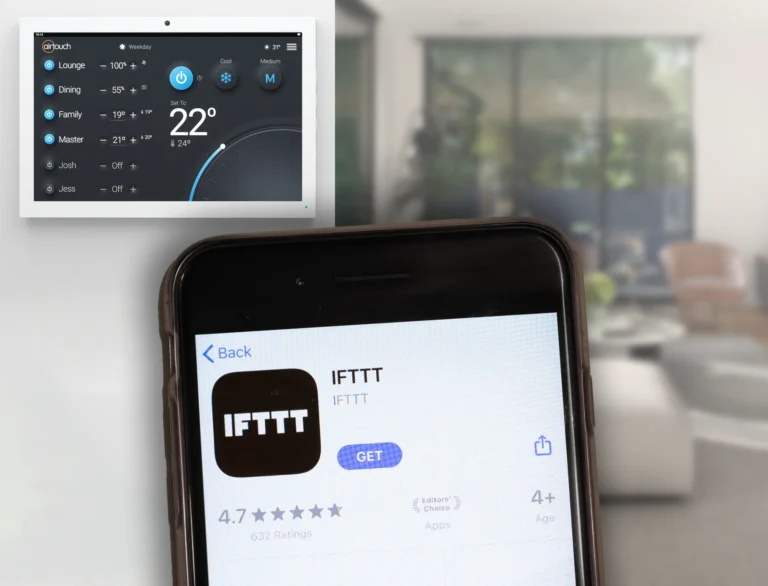 IFTTT air conditioning control.