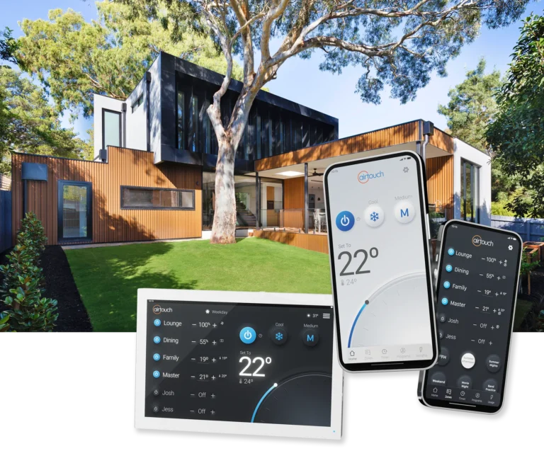 AirTouch innovation for climate control in architecturally designed homes.