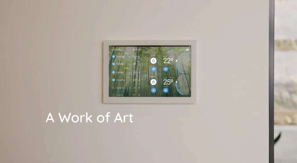 Homeowners using the AirTouch themes feature to make the interface fit in with their decor.