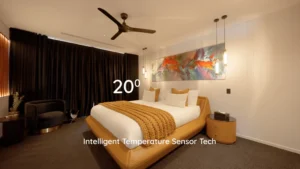 Smart temperature control in the master bedroom.